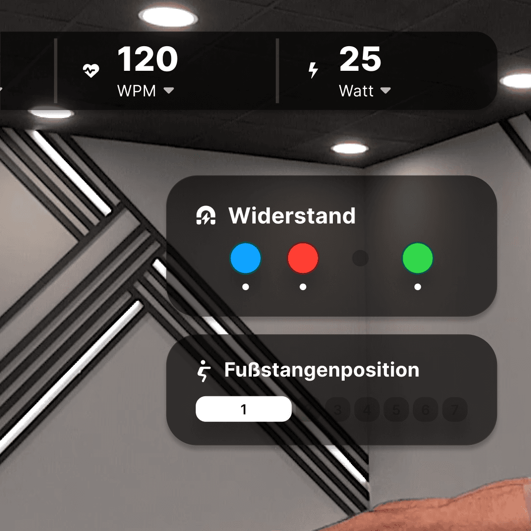 Echtzeit-Feedback auf dem Bildschirm