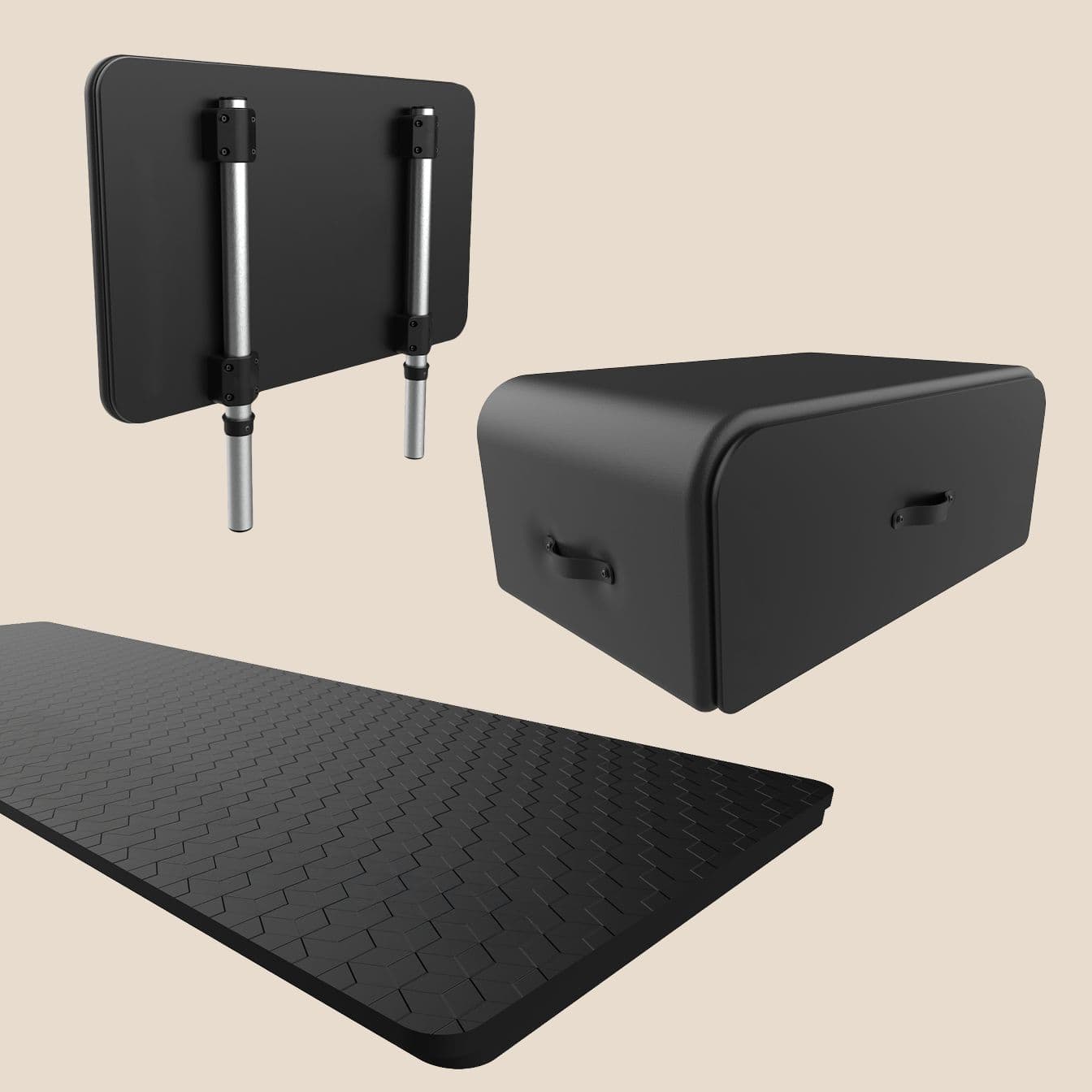 NordicTrack RX-S Jumpboard, Pilates Box, and mat grouped together, wrapped with a gold bow.