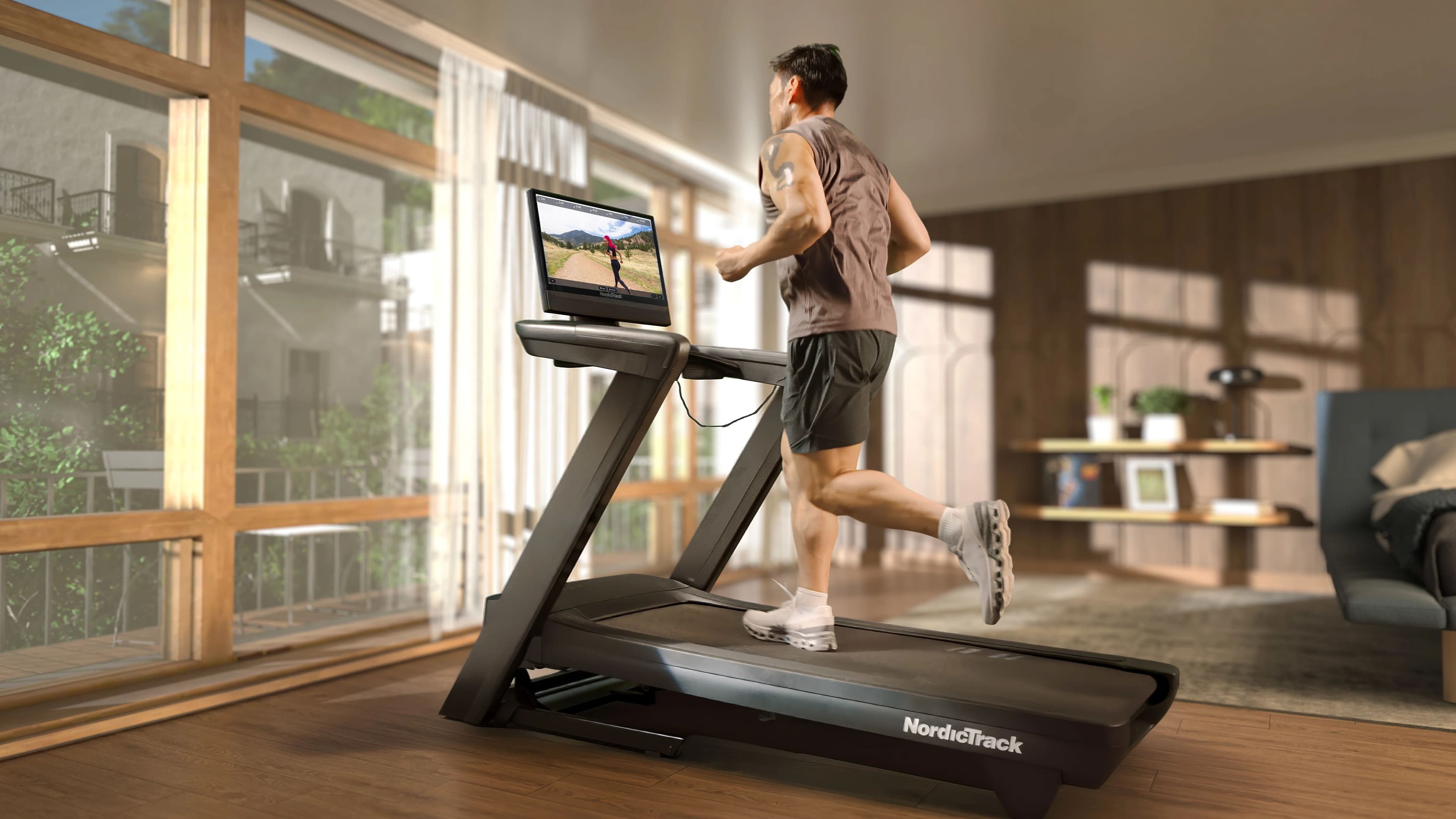 See the NordicTrack Commercial 2450 Treadmill in action, pairing HD touchscreen training with iFIT-guided outdoor-style workouts at home.