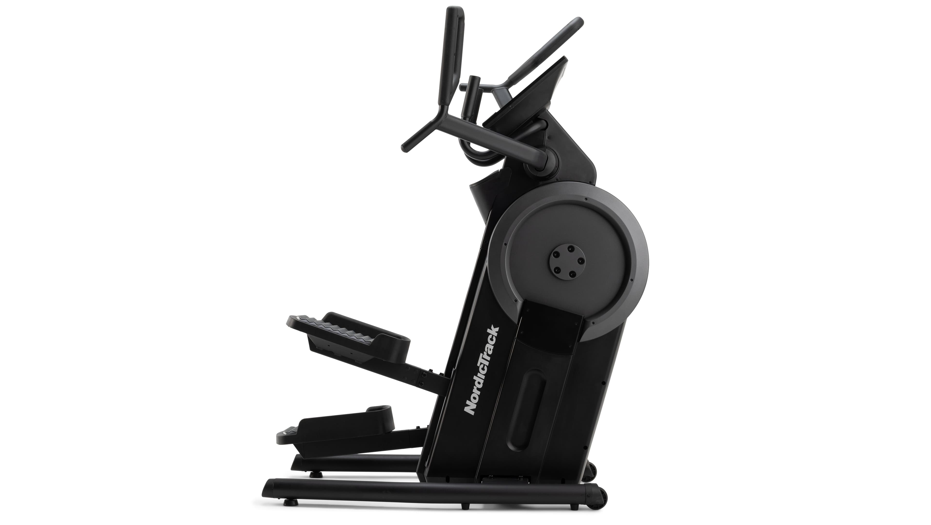 NordicTrack Step Climber with a vertical stepping motion, wrapped with a gold bow.