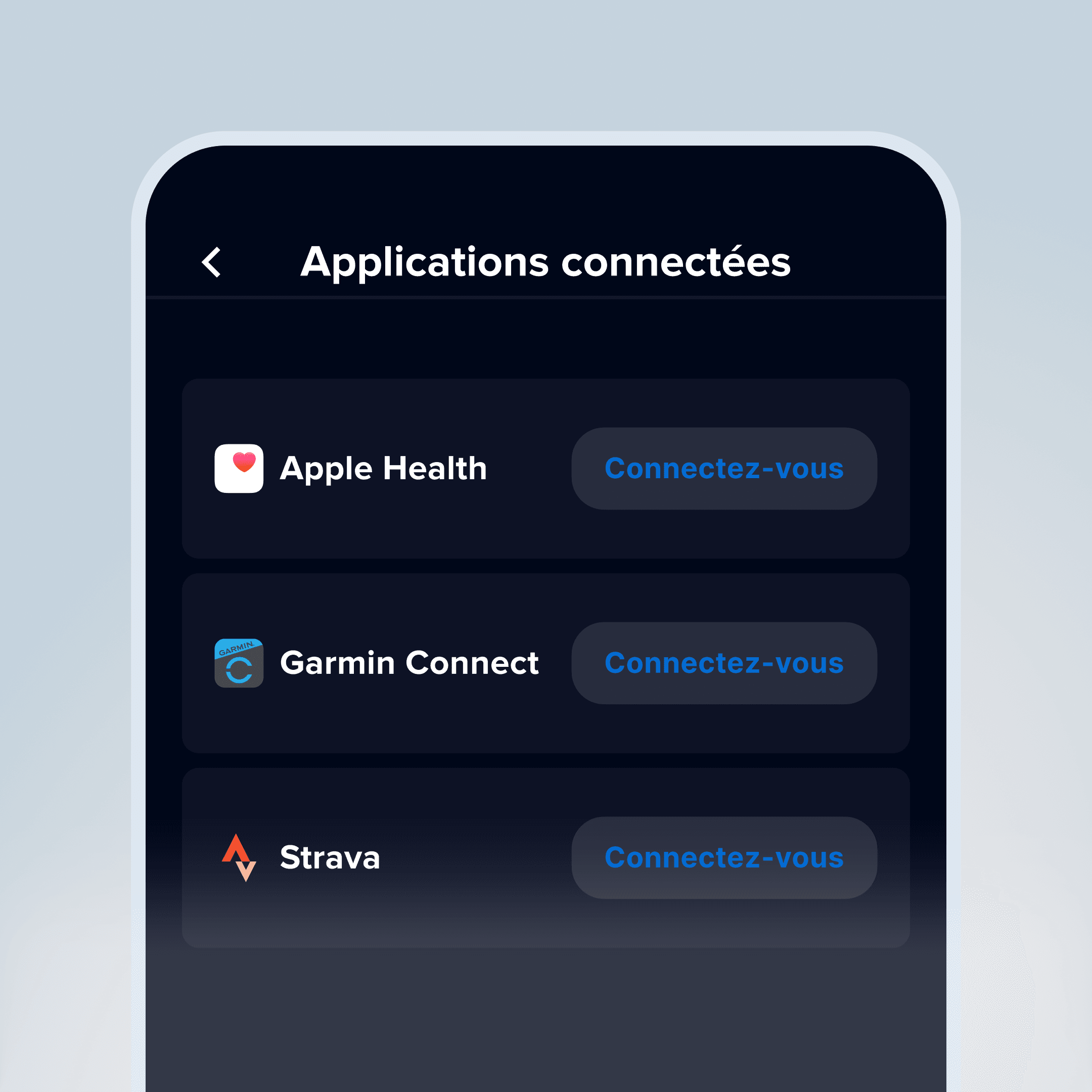 Synchronisez vos données de santé
