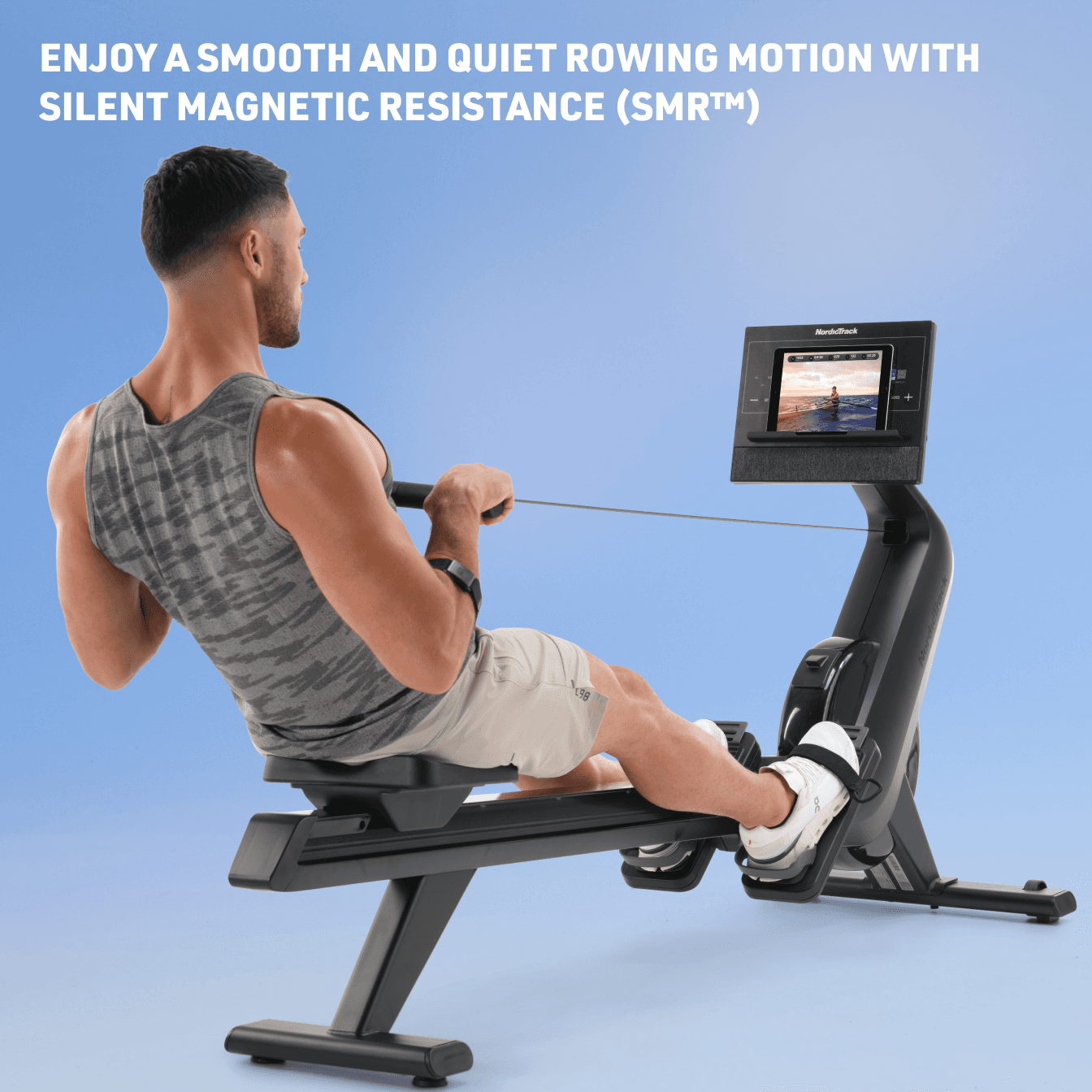 Nordic Rower Machine RW300 Home Fitness Rowing Machine - NordicTrack