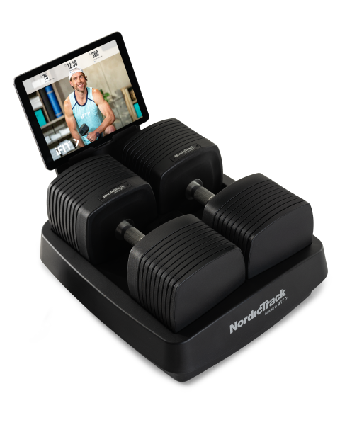 NordicTrack iSelect Voice-Controlled Dumbbells Strength Training iSelect Adjustable Dumbbells