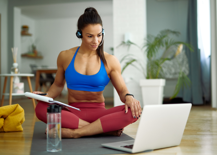 Woman Planning Fitness Goals During Back-to-School Time