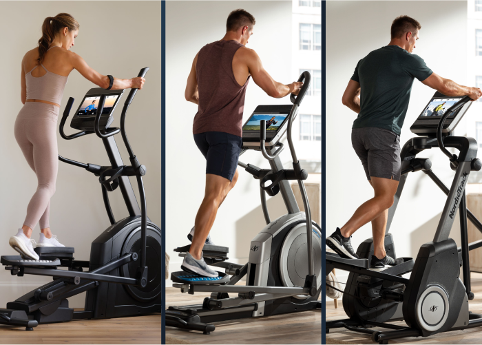 Image of Three People Exercising on NordicTrack Elliptical Models