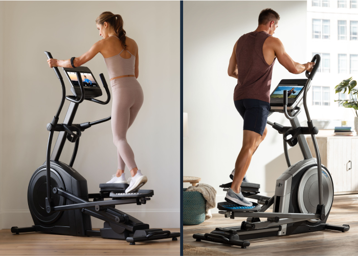 Side-by-Side of Two Popular NordicTrack Ellipticals - The AirGlide 14i on the Left and the Commercial 14.9 on the Right